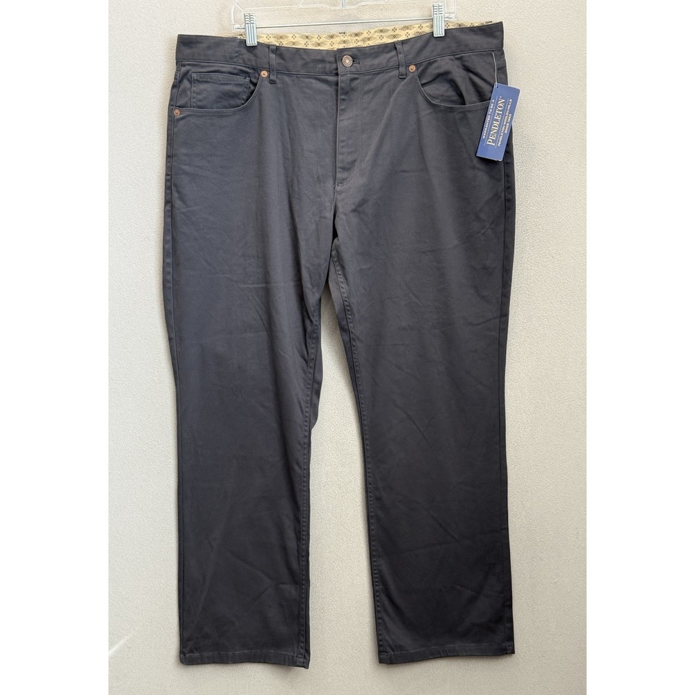 NWT Pendleton Woolen Mills Men's Size 40x30 Gray Flat‎ Front Casual Chino Pants